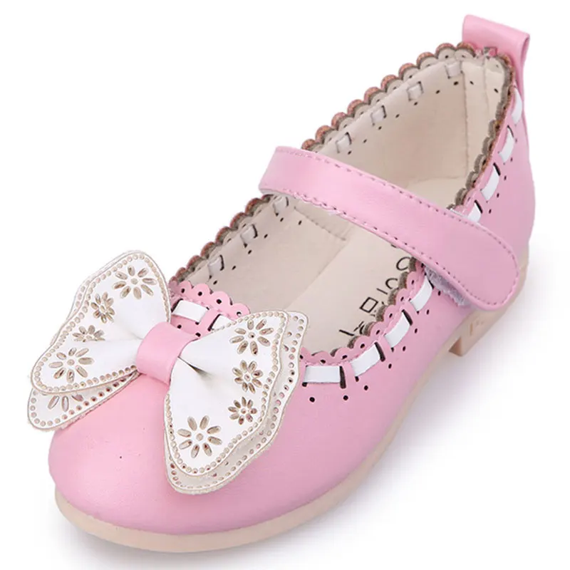 Новая обувь для детей сандалии девочек летние детские принцессы с бантом на