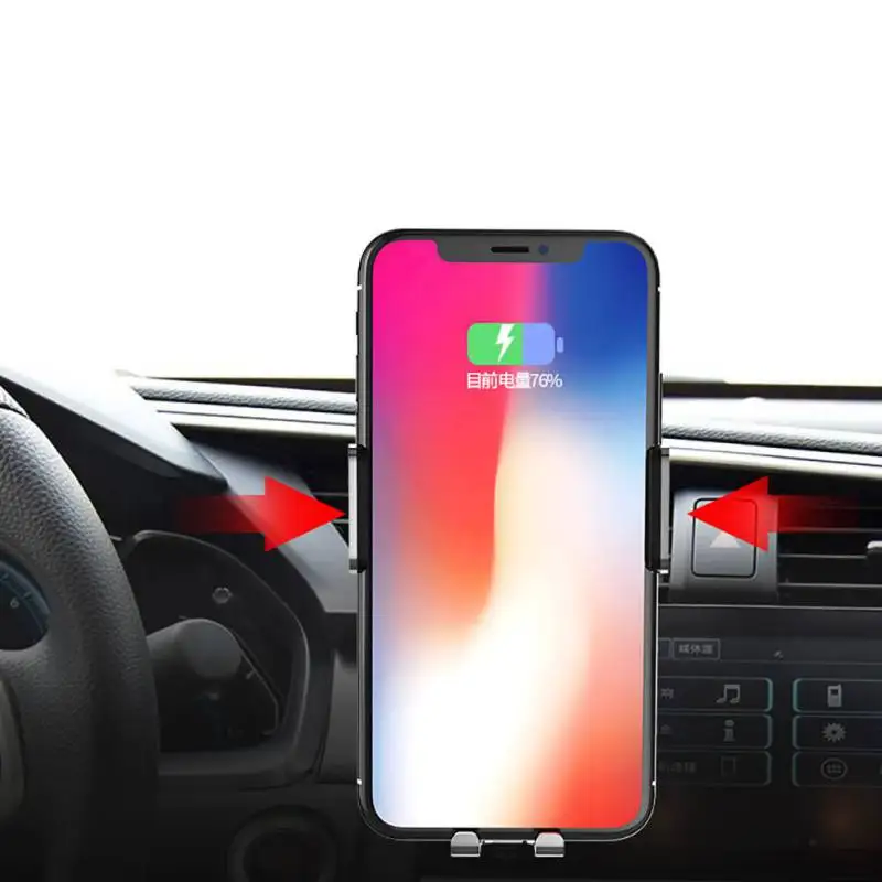 

Automatic Induction Car Phone Holder Stand QI Wireless Charger Intelligent Sensor Car Holder GPS Phone Holder Bracket