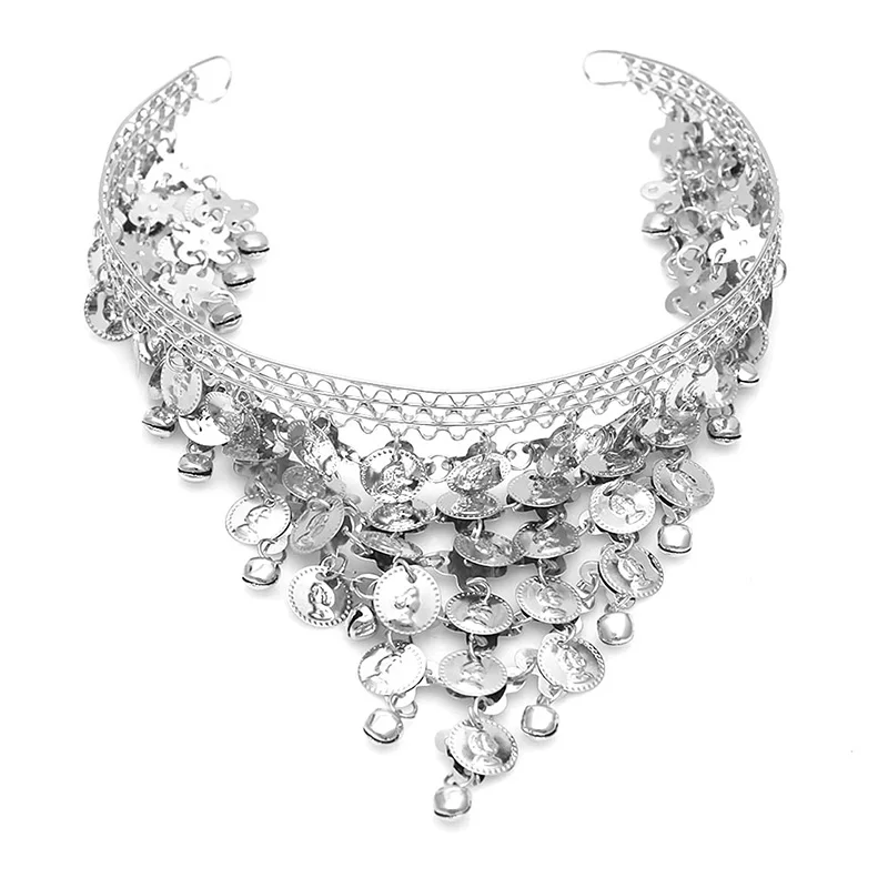 

1pcs New Stylish Belly Dance Costume Dancing Coin Sequins Hair Band Headbands Silver/Gold