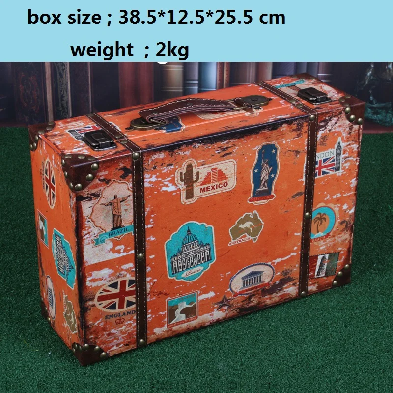 Коробка для хранения косметики органайзер кожаный чехол чемоданов|suitcase box|storage