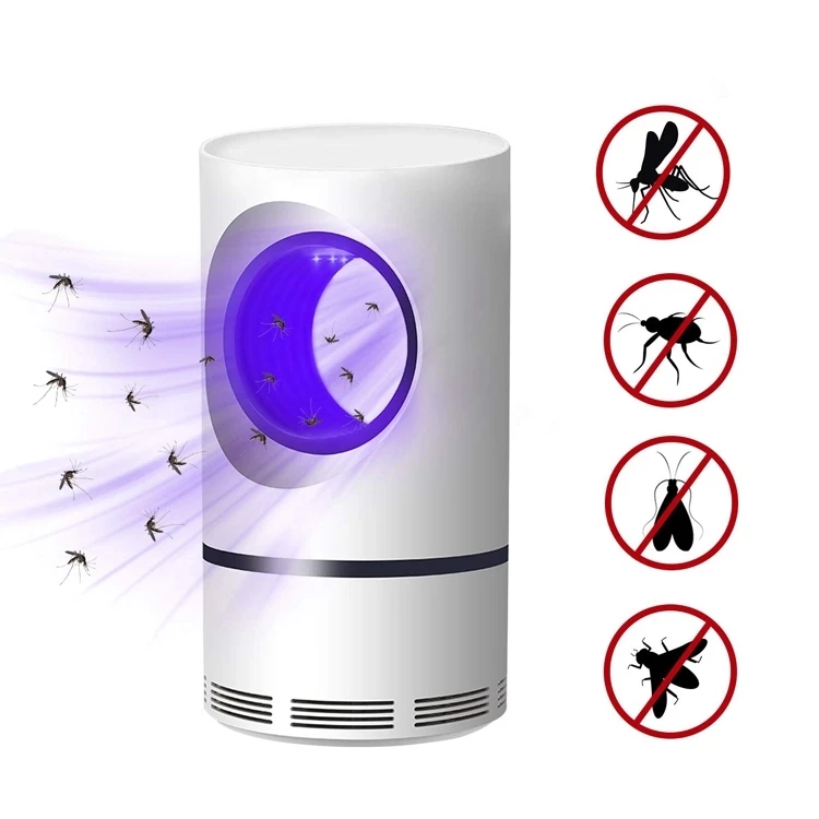 without adapter Электрический fly ошибка zapper убийца насекомых-комаров светодиодный USB ультрафиолетовый свет комнатный Сейф эффективное окружающее фотокаталитический свет - Цвет: without adapter