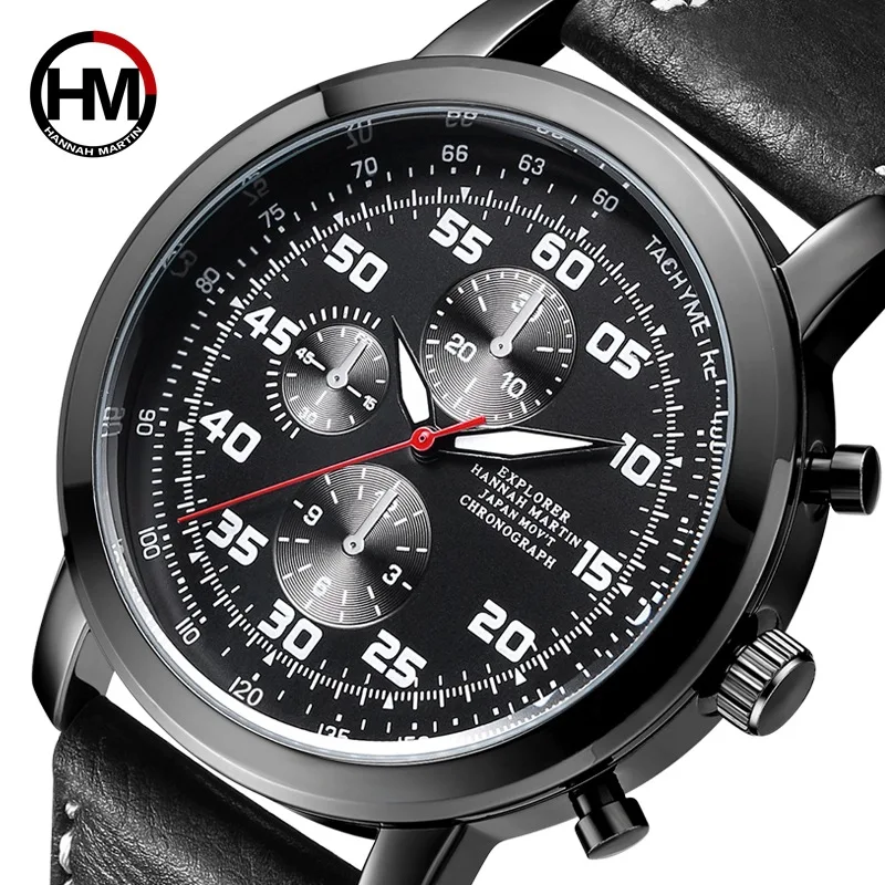 Watches Men Japan Quartz Movement Top Brand Luxury Tachymeter Men's Military Sports Waterproof Relogio Masculino Drop Shipping | Наручные