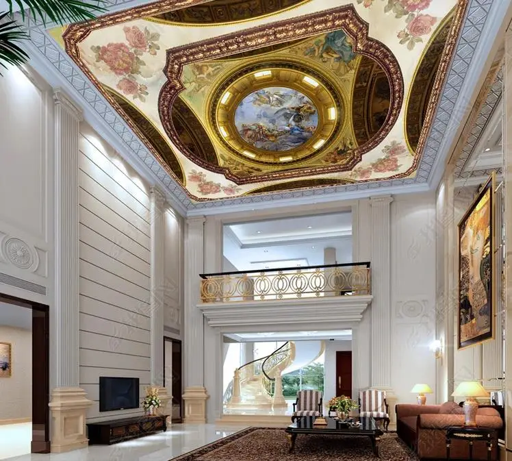 customize ceiling wallpaper rolls for wall 3d Palace colorful paper girls room photo | Обустройство дома