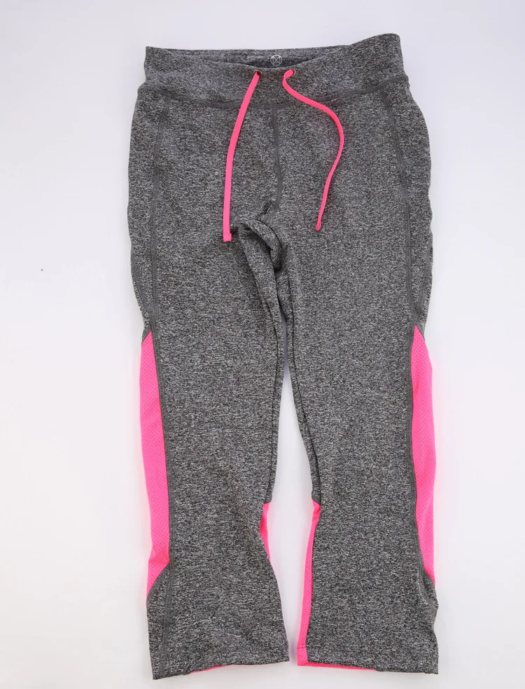 Maxmessy Women Capris Breathable Quick Dry Sports Pants Leggings Workout Fitness Elastic Gym Running Tight | Спорт и развлечения