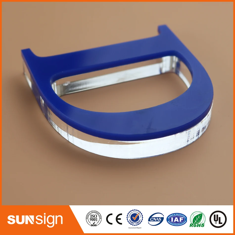 Пластиковая табличка с зелеными буквами из плексигласа для рекламы|letter sign