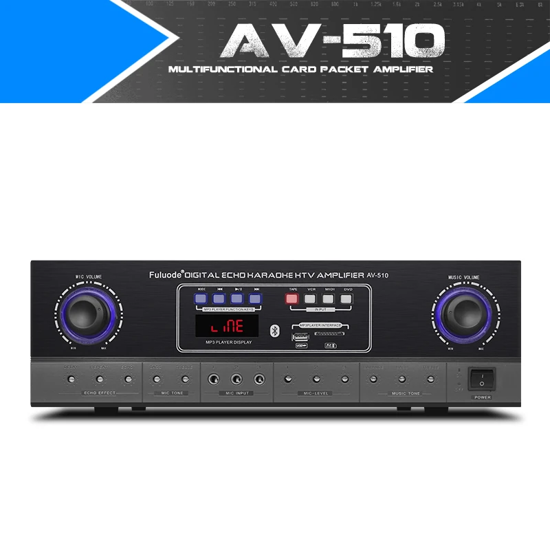 Усилитель мощности Bluetooth профессиональная карта для дома караоке мощный