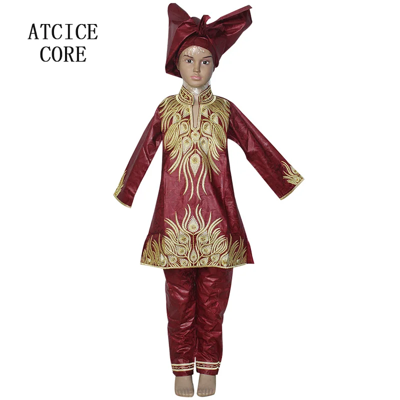 Африканские платья для детей 100% Дашики модный дизайн с вышивкой маленьких