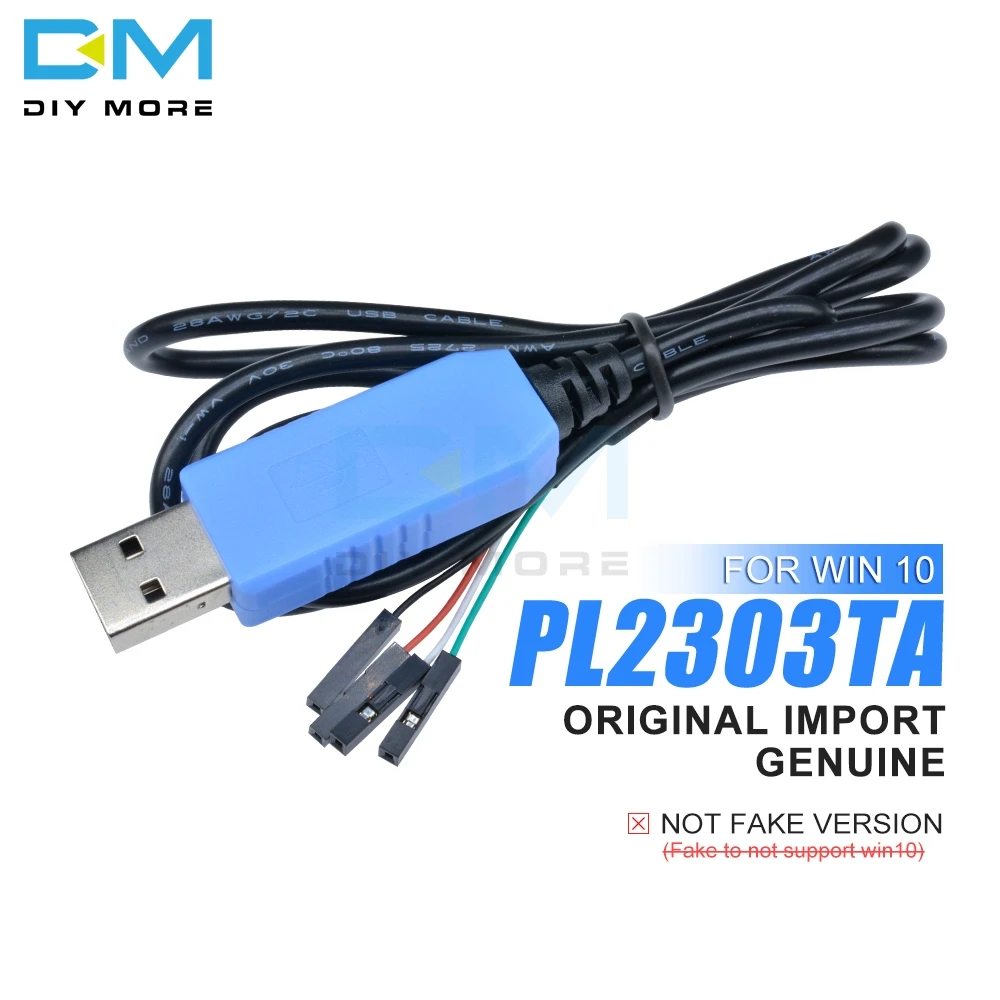 Оригинальный 1 м PL2303TA USB к TTL последовательный кабель загрузочный для консоли