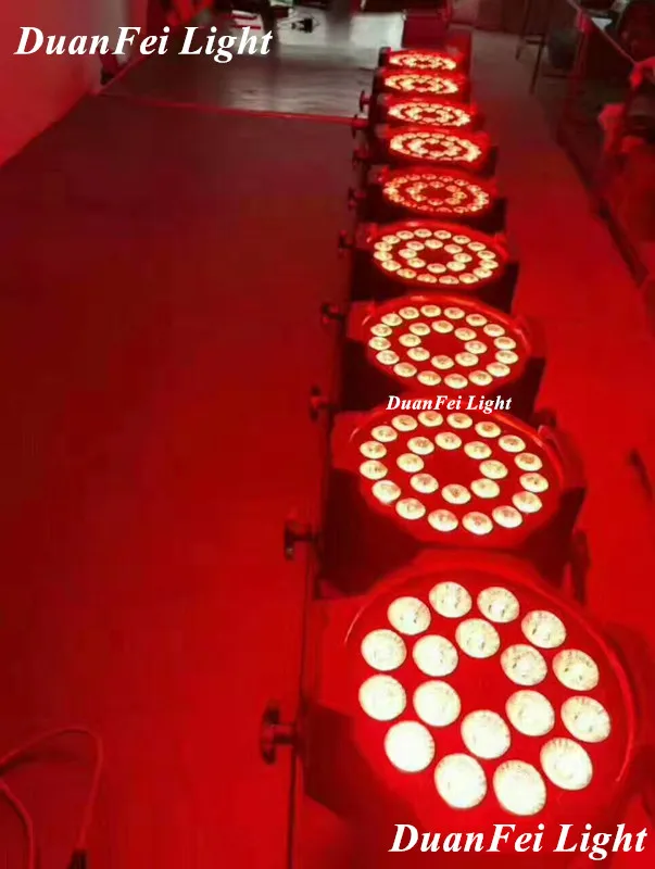 8 лотов прожектор из алюминиевого сплава Par64 Rgbw Wash Dmx Lyre светодиодный Par 24x10w|Эффект