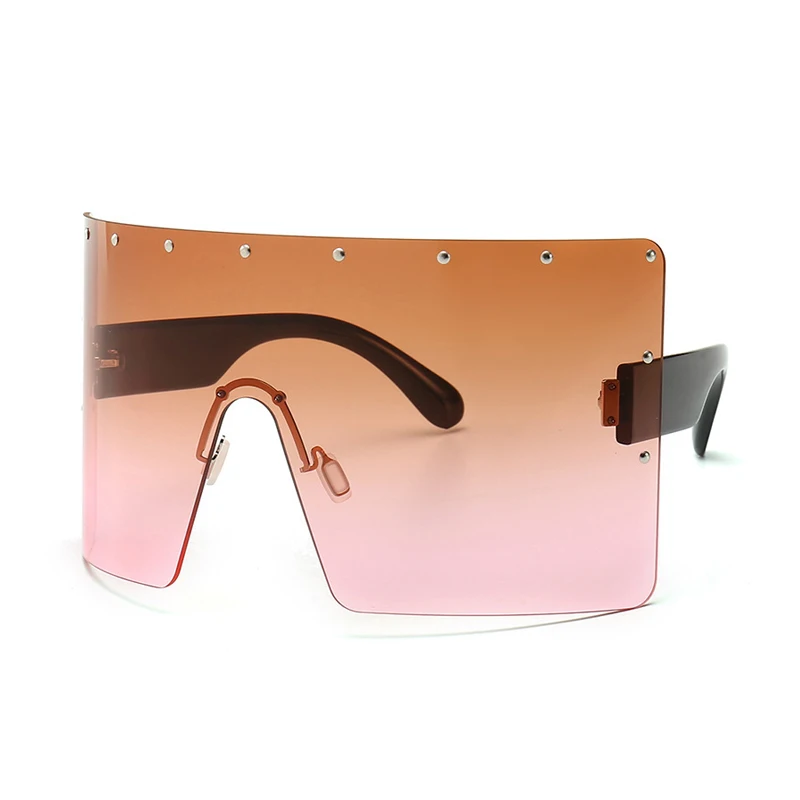 Женские и мужские солнцезащитные очки большие Непродуваемые цельные в большой