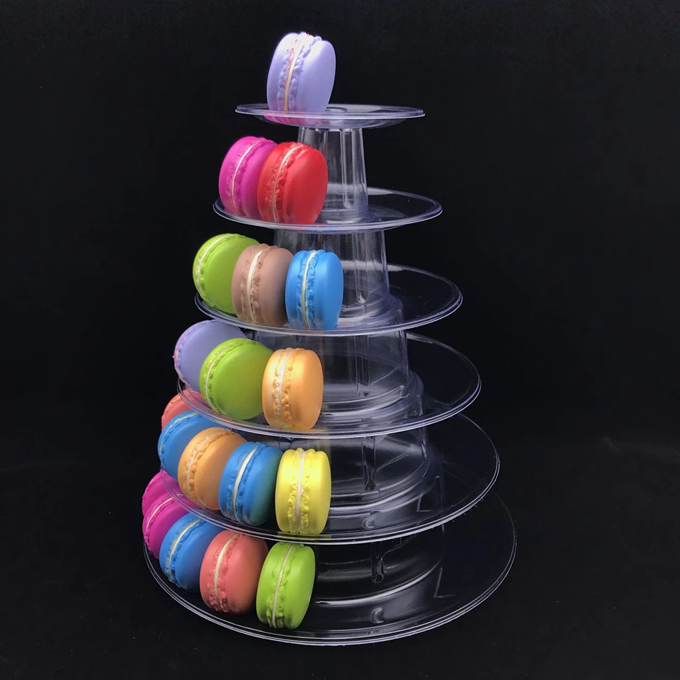 6 слойная витрина для торта Transhome Macarons подставка еды кекса свадебное украшение