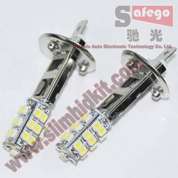 2 шт./лот мощные светодиодные противотуманные фары h3 h1 25smd 1210/3528 автомобильные