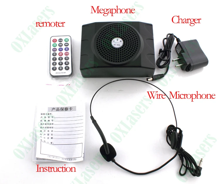 Oxlasers 2.4 г Мини Портативный беспроводной микрофон системы с Мегафон для