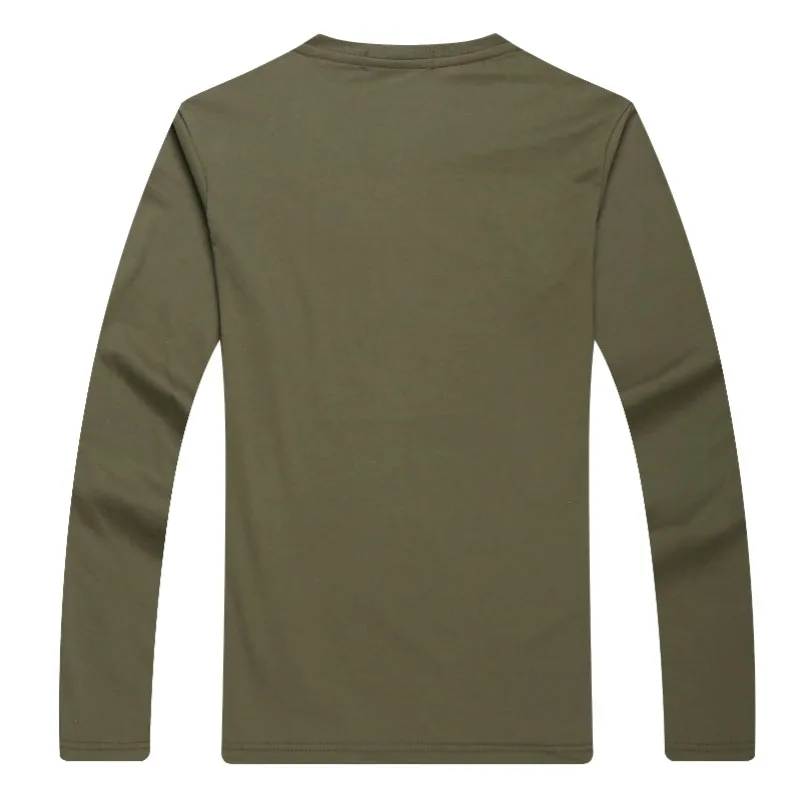 Male 2018 Brand Long Sleeve Pure color T Shirt O-neck Slim Men T-Shirt Tops Fashion Mens Tee Shirts | Мужская одежда