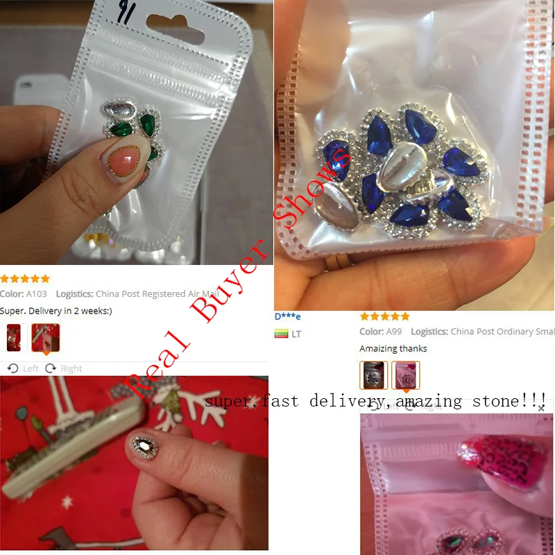 10 шт./лот металлический щит украшения для дизайна ногтей AB Красочные DIY