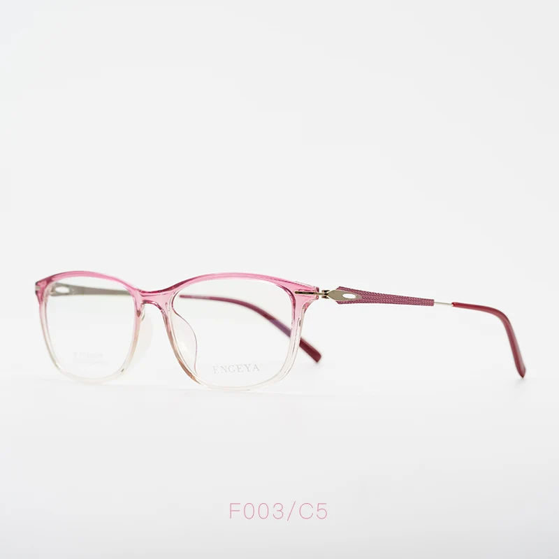 C5 Transparent red TR90, оптические оправы для очков, модные, прозрачные, нулевые очки, компьютерная близорукость, дальнозоркость, очки по рецепту, F003 - Цвет оправы: C5 Transparent red