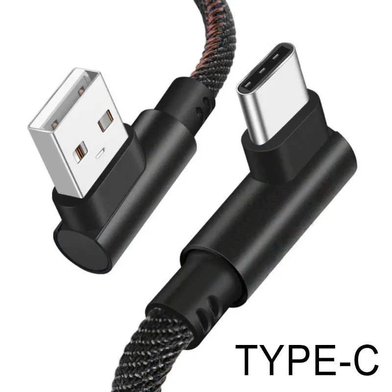 Type c-Black Кабель для мобильного телефона USB iOS type C Micro кабель для быстрой зарядки Android телефонный кабель для передачи данных тип-c устройств 1 м 2 м с системой Android - Цвет: Type c-Black