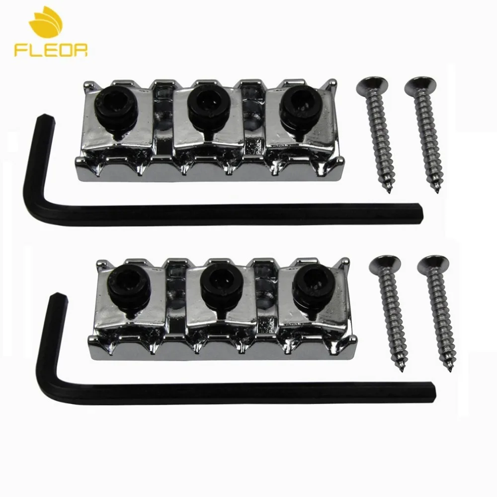 Металлическая гитарная Блокировка FLEOR 2 шт. брикет 42 мм мостовые Части гитары