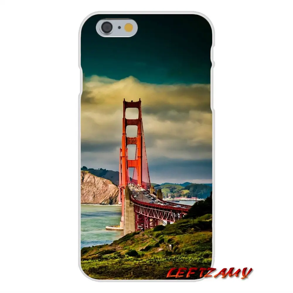 Аксессуары чехлы для телефонов iPhone X 4 4S 5 5S 5C SE 6 S 7 8 Plus California Golden Gate|Чехлы-накладки| |