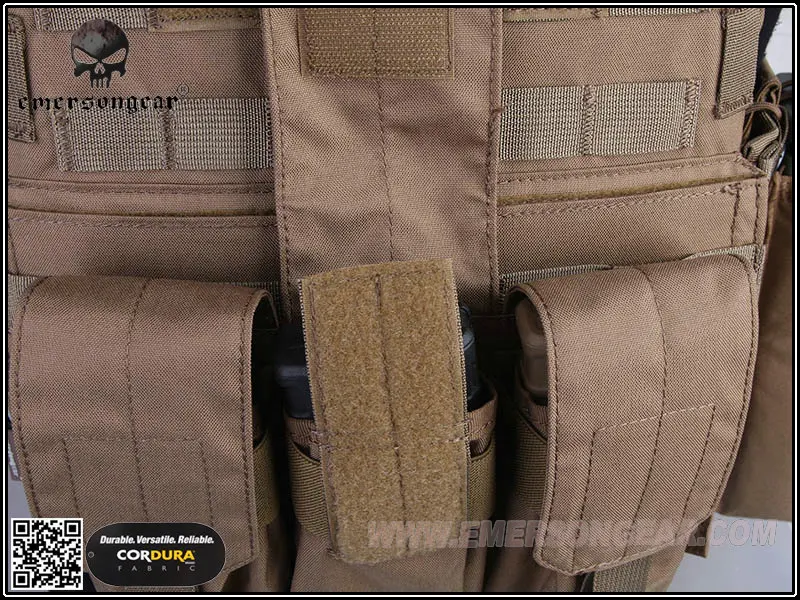 Emersongear LBT6094A стильный тактический жилет с 3 мешочками страйкбол боевой Молл Coyote
