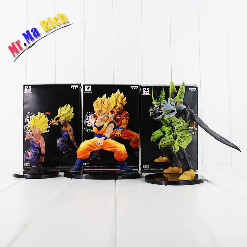 3 Pz/lotto 12 17 см мяч Z Drammatica Vetrina Super Saiyan Son Goku Gohan Pvc фигурка Modello Di Cellulare Giocattoli|dragon ball|dragon