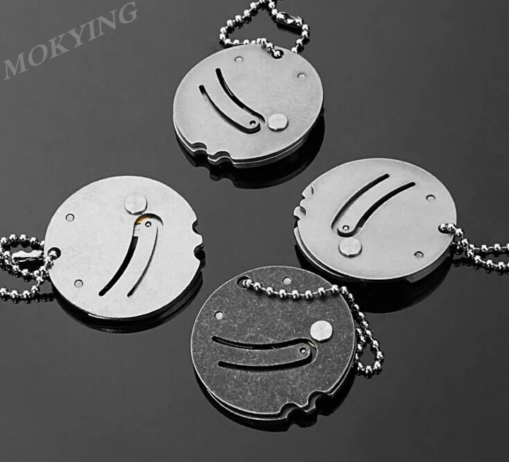 Складной нож MOKYINGCoins с фиксированным лезвием открывалка для ключей буквенным