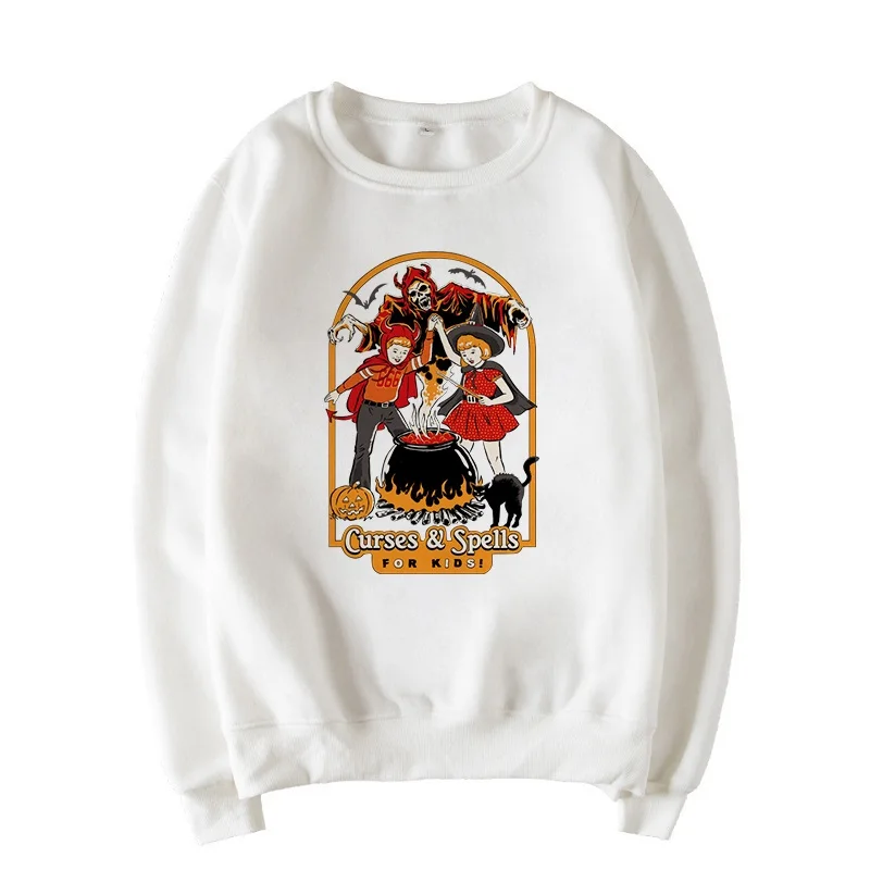 Devil new evil, большой размер, Забавный Harajuku, круглый вырез, Зимняя женская повседневная с буквенным принтом, топы, пара, Ulzzang, толстовка