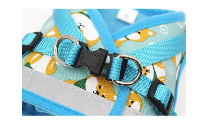Breathable Dog Pet Harness and Leash Nylon Puppy Small Dogs Cat Clothes Accessories Vest Set | Дом и сад
