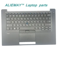 brand new original laptop parts for dell latitude e7480 7480 backlit trackpoint us keyboard palmrest with touchpad