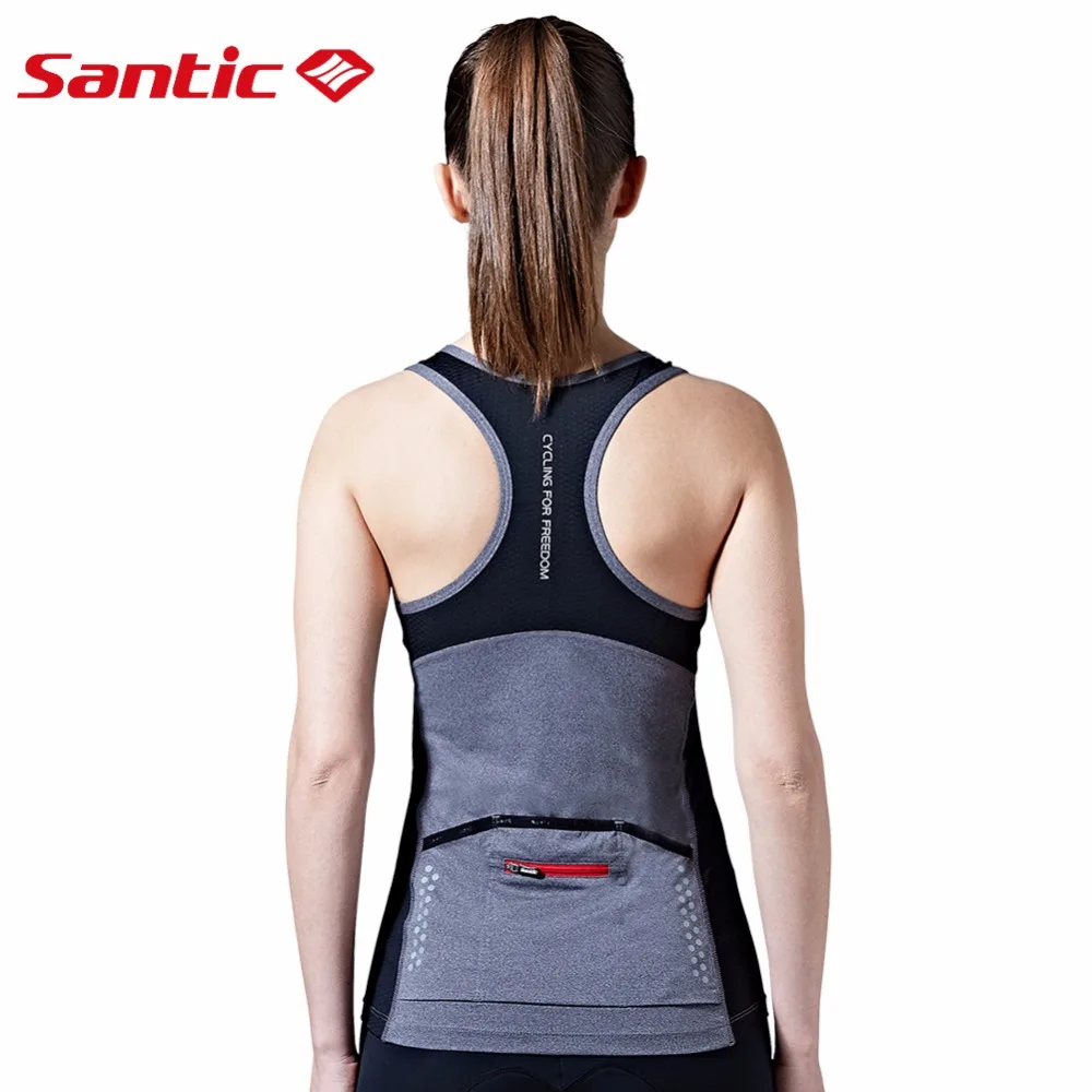 Santic женский жилет для велоспорта без рукавов из Высокотехнологичной ткани