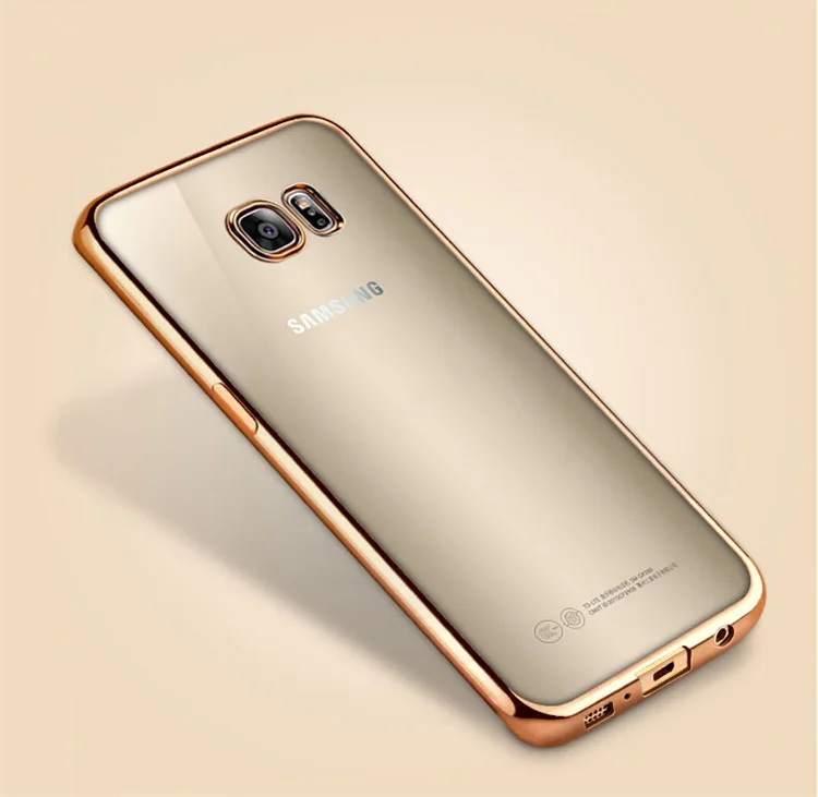 Золотой Прозрачный чехол из ТПУ для Samsung Galaxy S9 S8 S10 плюс S7 S6 край S10e чехол для телефона из мягкого силикона ТПУ с рисунком Крышка для A3 A5 A7 обратите внимание, для девочек от 5 до 8 лет 9 - Цвет: Золотой