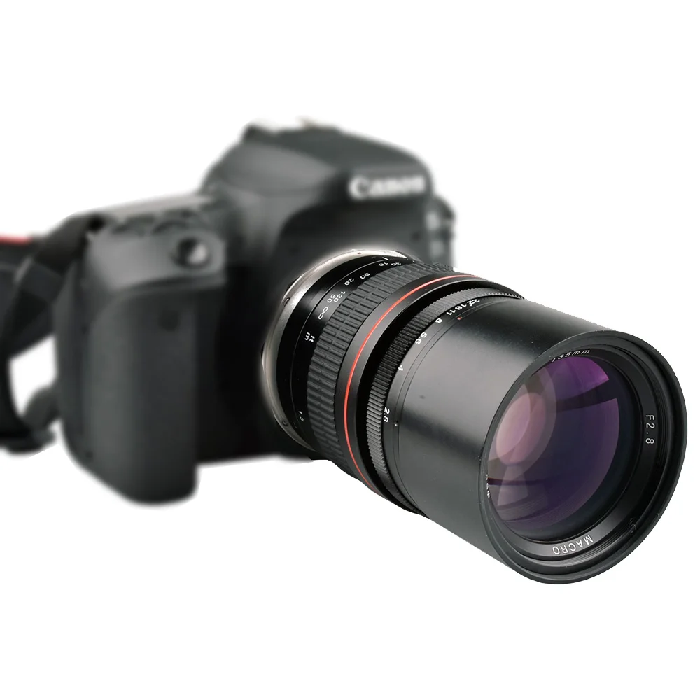 Lighdow 135 мм F2.8 телефото объектив с фиксированным фокусным расстоянием для Canon 6D 6DII 7DII 77D 760D 800D 70D 80D 5DIV 5diii Nikon D3400 D5300 D760D камеры