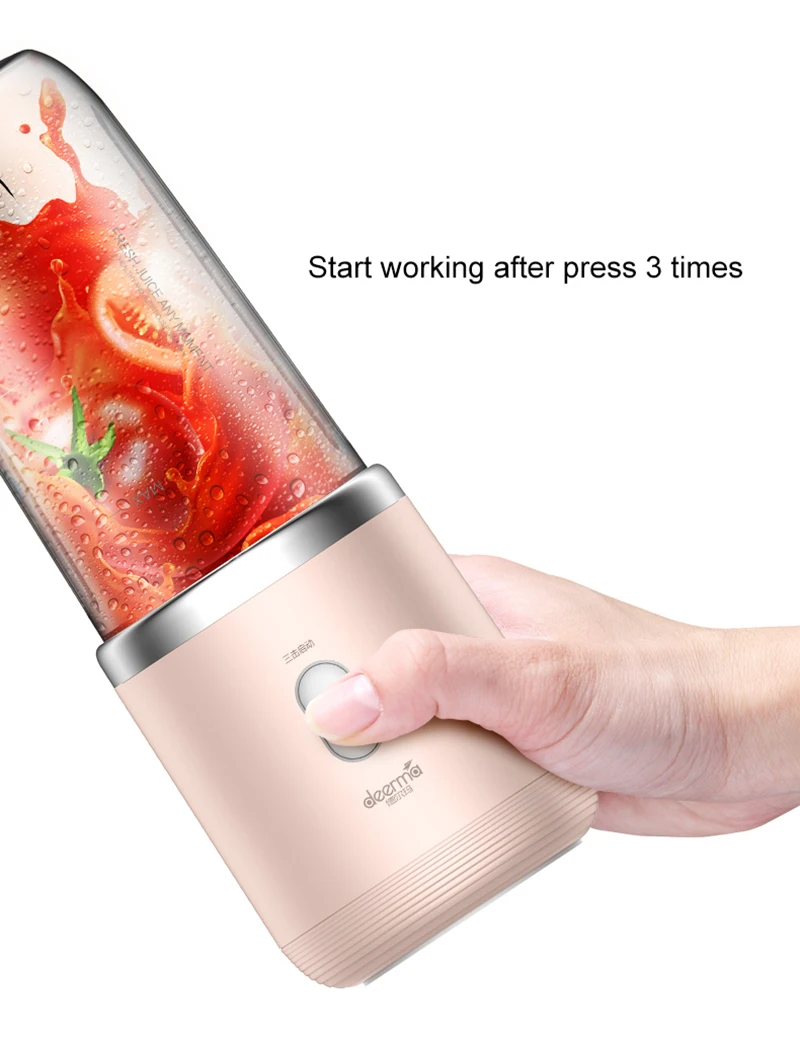 Xiaomi Mijia deerma соковыжималка беспроводная домашняя Автоматическая фруктовая и овощная многофункциональная мини Студенческая соковыжималка электрическая соковыжималка