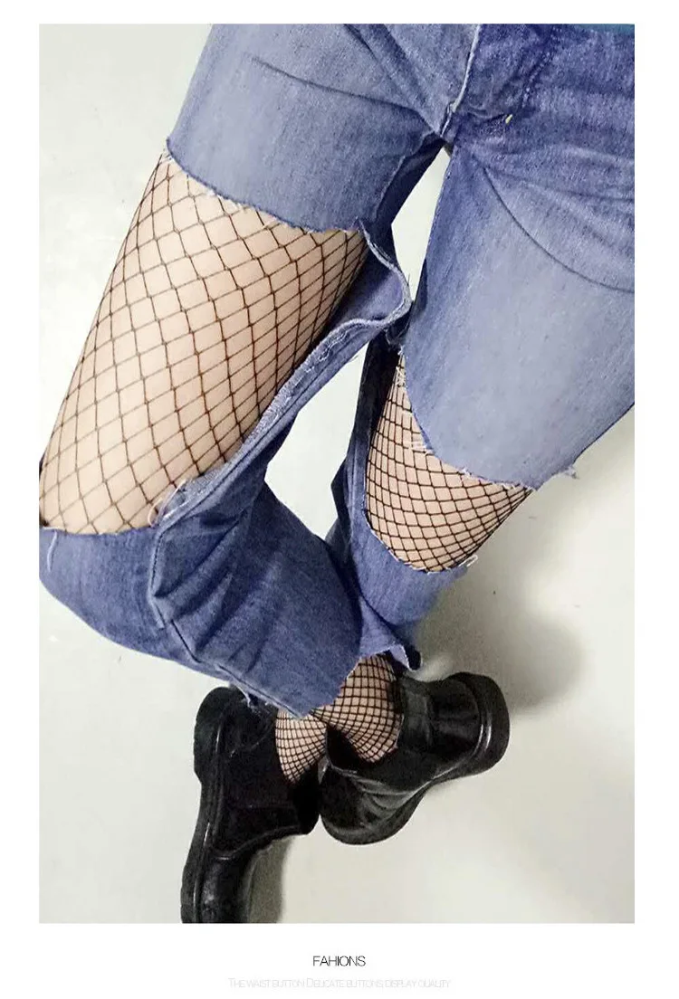 Сексуальные женские сетчатые колготки Вечерние черные в сеточку облегающие