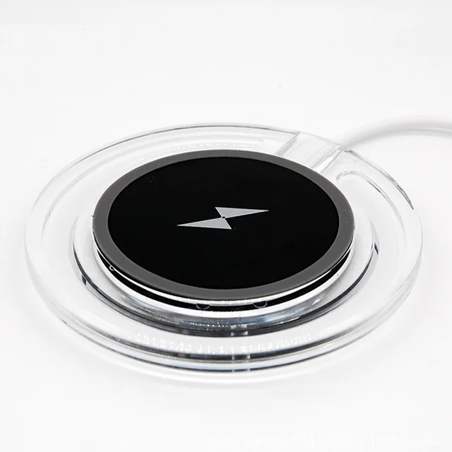 Black Charger Ультра Мини QI Беспроводное зарядное устройство для мобильного телефона зарядное устройство для samsung Galaxy S10e S9 Note 8 iPhone X Xiaomi 9 Mix 3 2S LG G7 - Тип штекера: Black Charger
