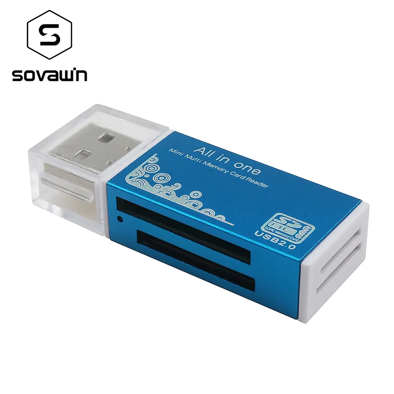 Многофункциональный картридер Sovawin 4 в 1 поддержка SD/SDHC TF MS M2 устройство для чтения