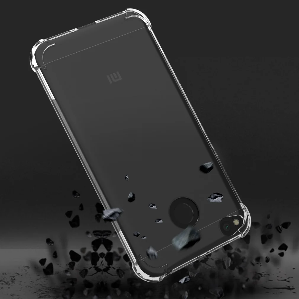 Силиконовый чехол для Xiaomi Redmi 4X 4X5 плюс TPU мягкий противоударный задняя Прозрачный