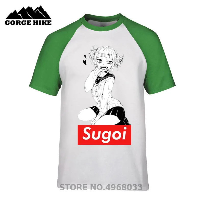 2019 Quality Cotton Streetwear Harajuku My T shirts Ahegao Toga Sugoi Waifu Boku No Hero Creative Design Academia Funny T-shirt | Мужская