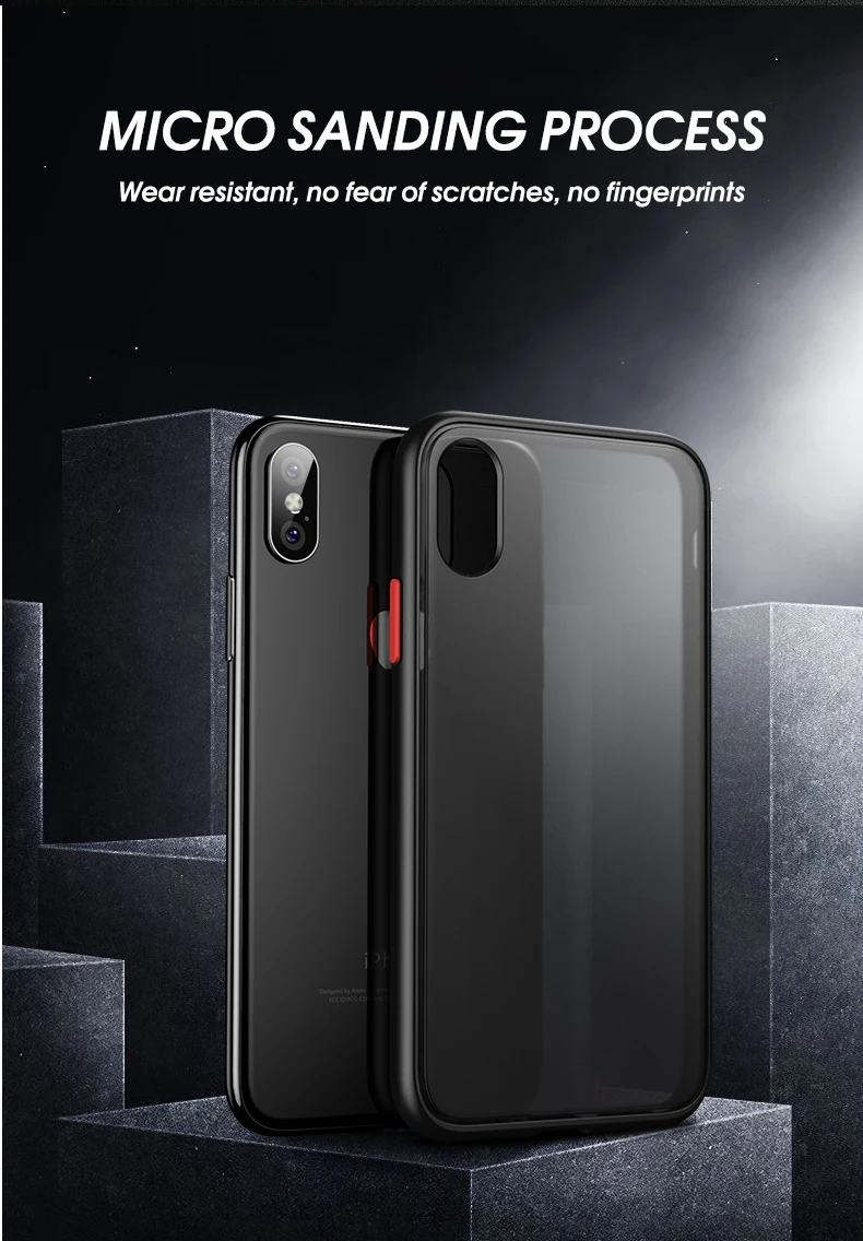 Для iPhone XS XR чехол Magic Shadow IPAKY XS MAX чехол с цветными кнопками TPU PC Гибридный противоударный чехол для iPhone 8 7 6 6s Plus чехол