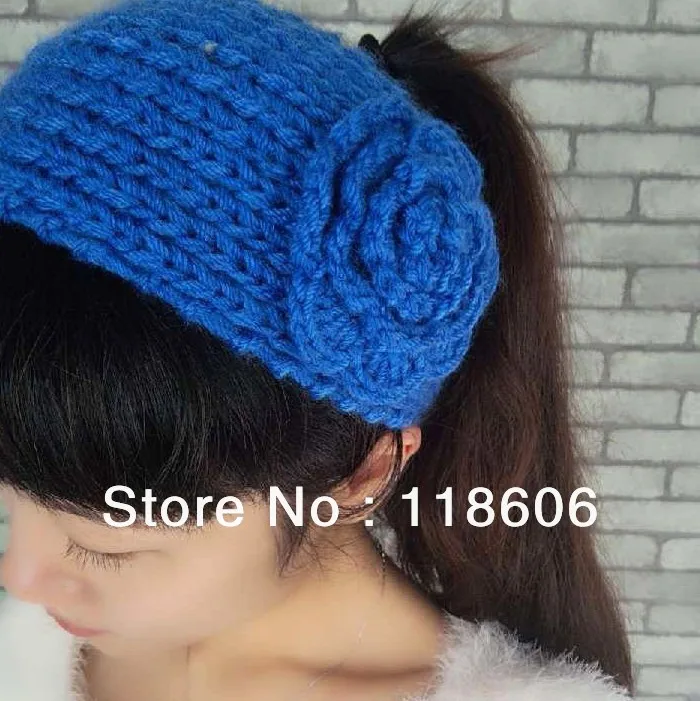Вязаная повязка на голову из акрилового волокна зимние модные аксессуары