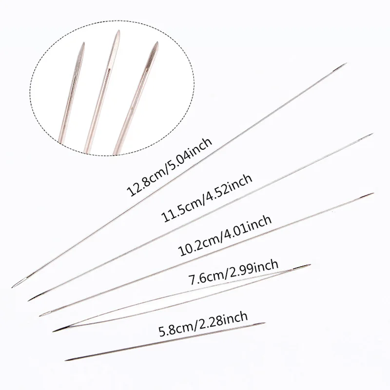 Иглы для бисероплетения LMDZ с большими изогнутыми глазами иглы бусины и жемчужины