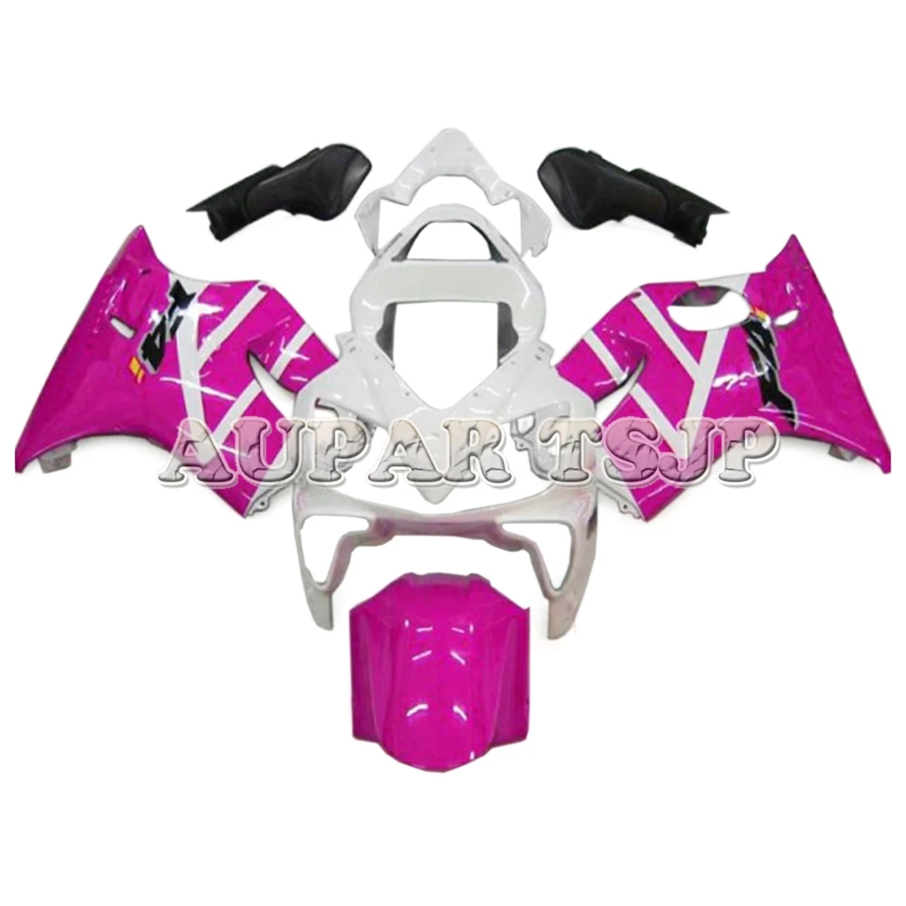 

ABS Plastic Complete Pink White Body Works For Honda 2001 2002 2003 CBR600F4i Injection Molding Motorbike Body Frames Fairings