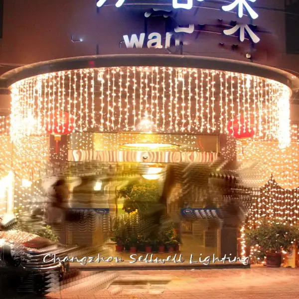 2020 Special Offer Christmas Decorations Christmas Tree Great!festival Lighting Yard Hotel Decoration 1*6m Warm Led Light H060 2018 special offer time limited christmas tree new led christmas lighting yard decoration 1 6m led backdrop lamp h199