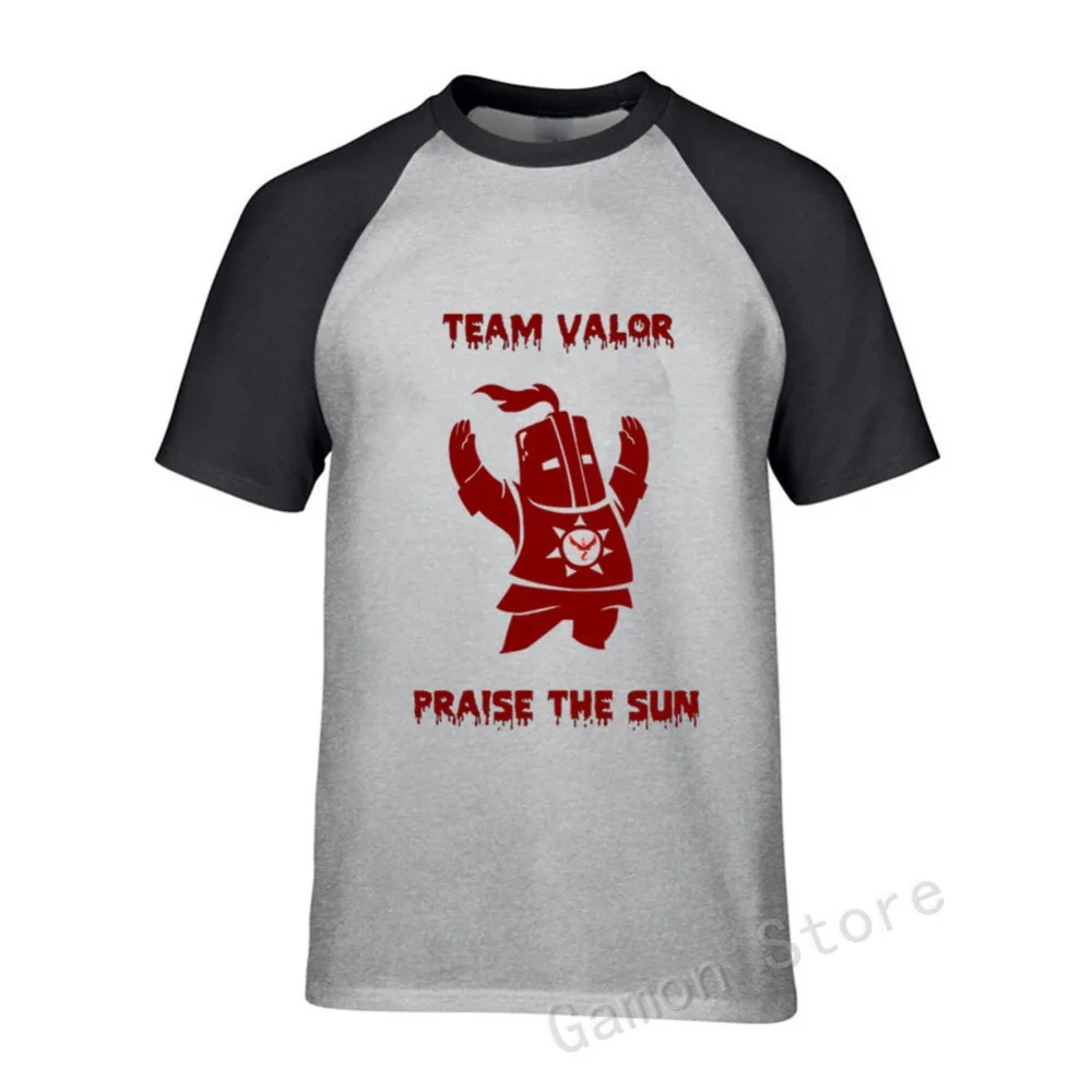 Newest Dark Souls 3 Men T-shirt Praise The Sun Short Sleeve T Shirt Adult Shirts For Mens Crewneck Male Unique | Мужская одежда