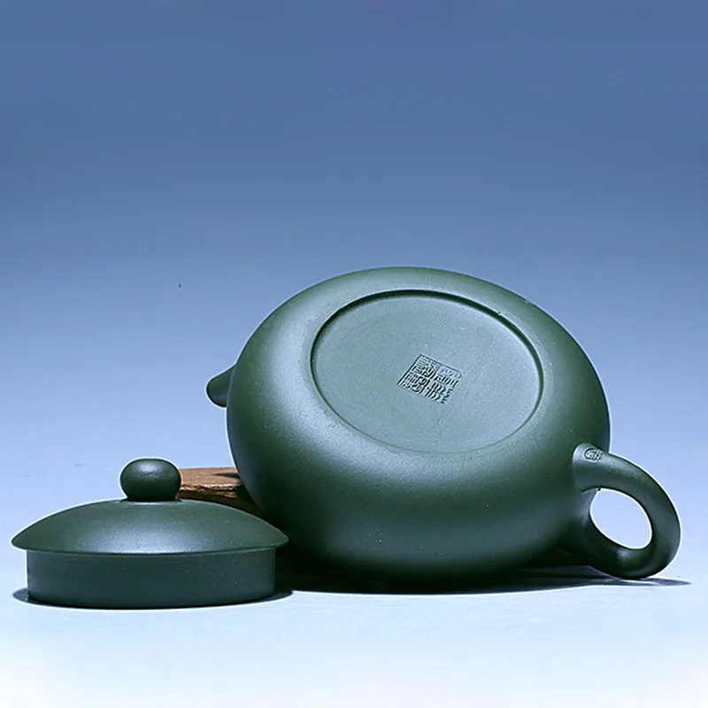 

190cc Authentic Yixing Teapot Handmade Orchid Bian Xi Shi Pot Purple Clay Green Mud Tea Maker Chinese Kung Fu Tea Set Tea Pot
