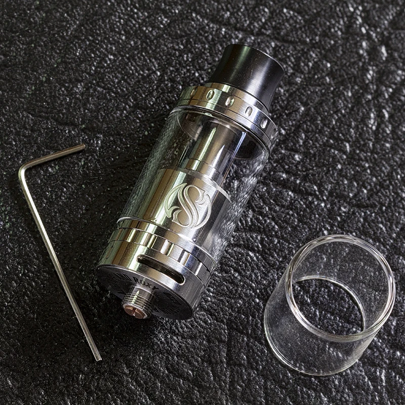 Augvape Мерлин емкость RTA атомайзера 23mm 4 мл один Головка Катушки двойной поток