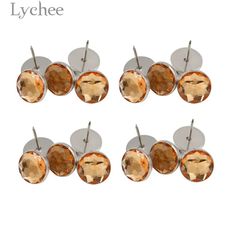 Lychee Life 20 шт. мм Хрустальная круглая накладка мебель декоративная товары для дома |