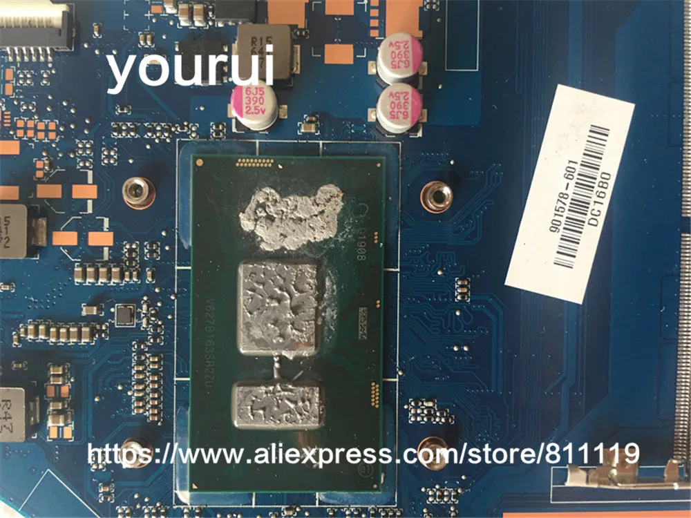 Yourui Высокое качество для материнской платы 15-AU с I5-7200 CPU 901578-601 901578-001 | Электроника