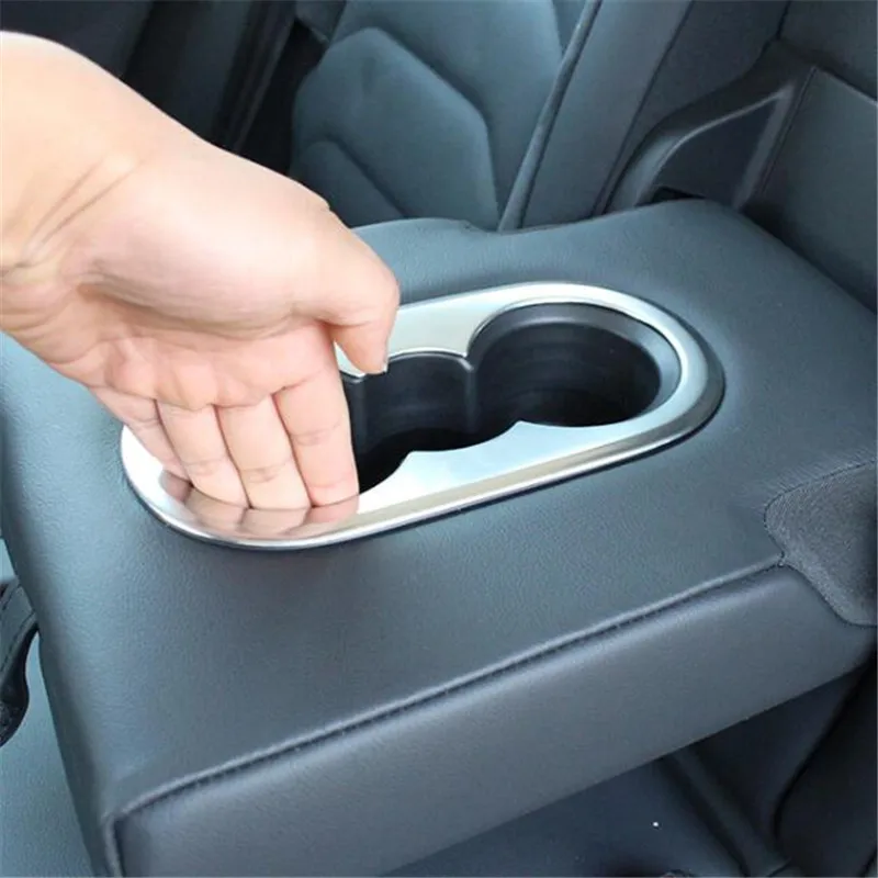 

For 2017-2018 tiguan sticker Rear central armrest decoration sticker stainless steel one piece
