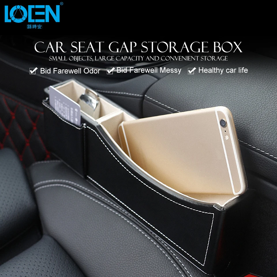 LOEN 1 шт. черный серый деревянный автокресло Gap коробка наполнитель Catcher органайзер